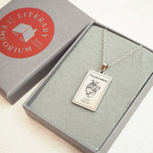 Frankenstein Book Necklace
