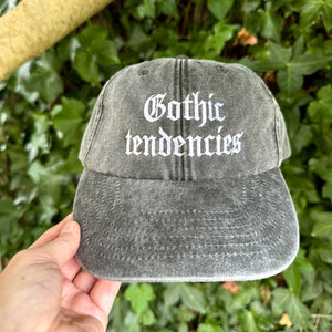 Gothic Tendencies Embroidered Hat - Vintage Black Cap