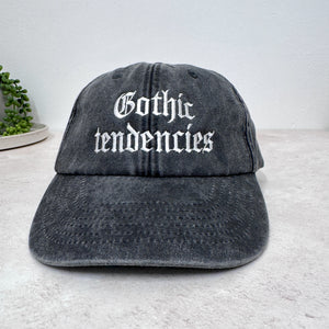 Gothic Tendencies Embroidered Hat - Vintage Black Cap