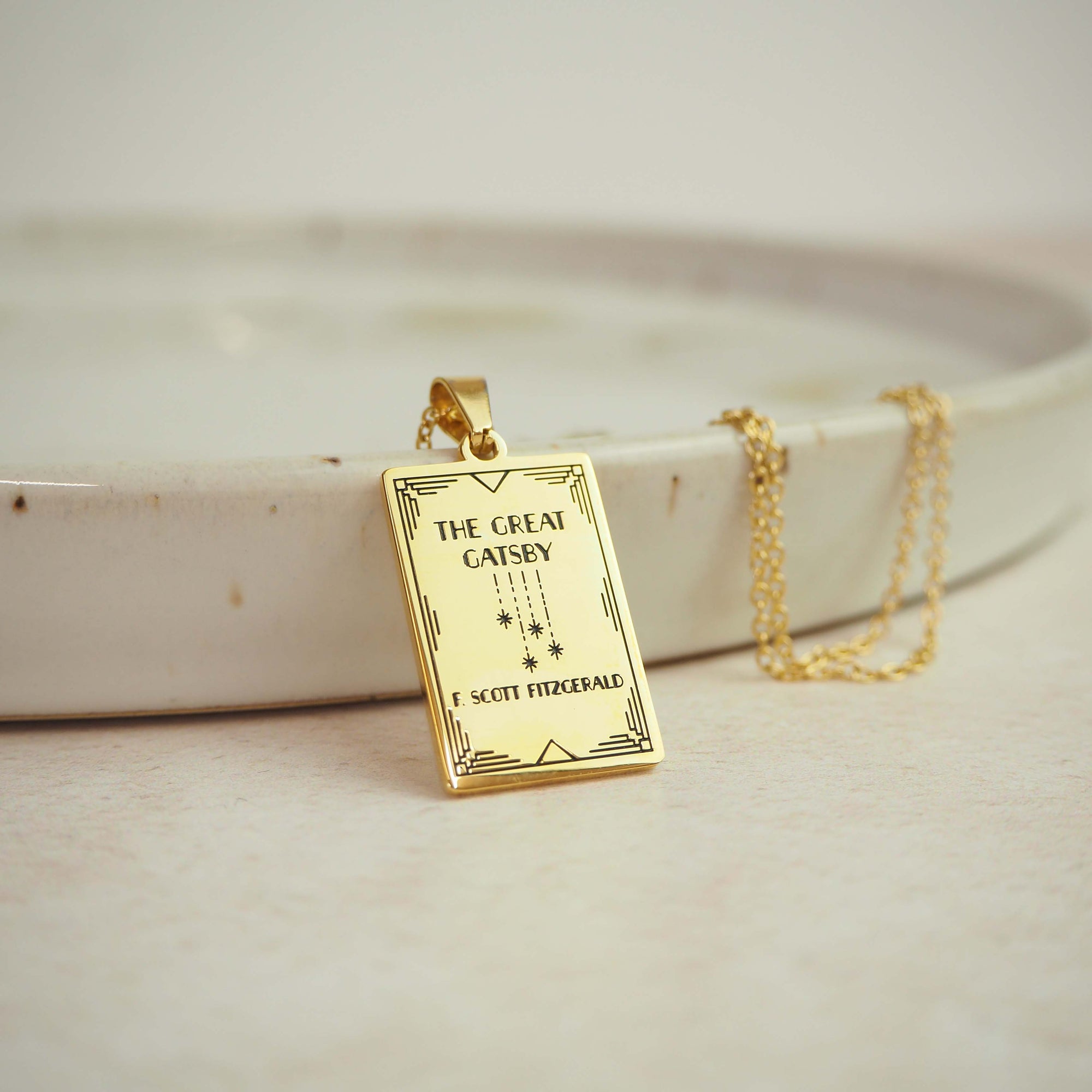 The Great Gatsby Book Necklace