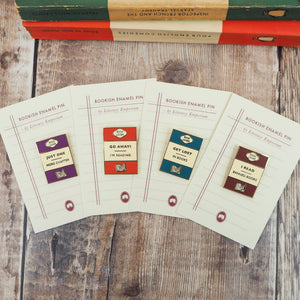 Book Lover Enamel Pin Set