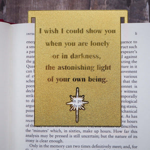 Inspiring Quote Brass Bookmark - Hafiz of Shiraz - Literary Emporium
