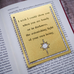 Inspiring Quote Brass Bookmark - Hafiz of Shiraz - Literary Emporium