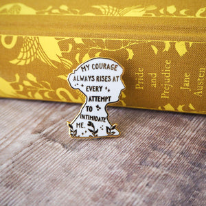 Pride & Prejudice Enamel Pin - Jane Austen - Literary Emporium