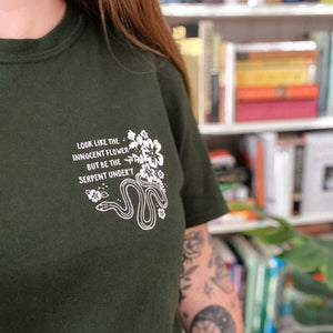 Lady Macbeth Green Serpent T-Shirt- Shakespeare's Heroines Collection