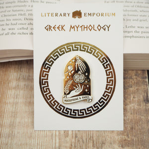Persephone & Hades Enamel Pin – Greek Mythology Collection