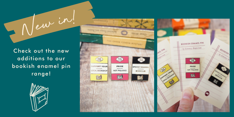Introducing our newest Bookish Enamel Pins!