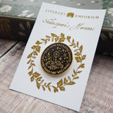 Beatrice Much Ado About Nothing Enamel Pin - Shakespeare's Heroines Collection