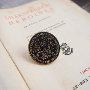 Beatrice Much Ado About Nothing Enamel Pin - Shakespeare's Heroines Collection