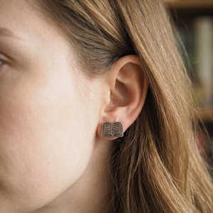 Book Stud Earrings