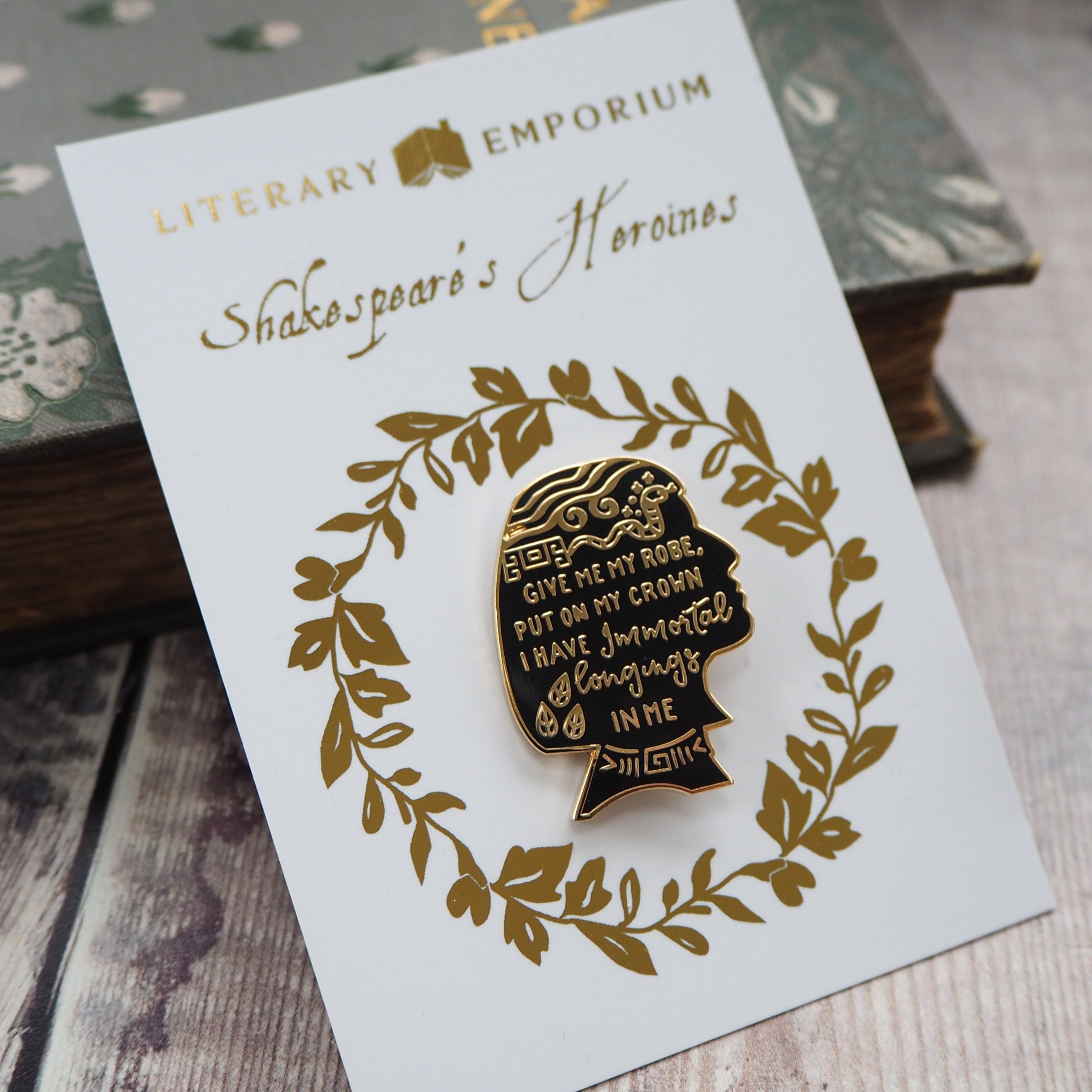 Cleopatra Enamel Pin - Shakespeare's Heroines Collection