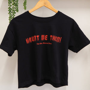 Cropped 'Haunt Me Then!' Wuthering Heights T-shirt