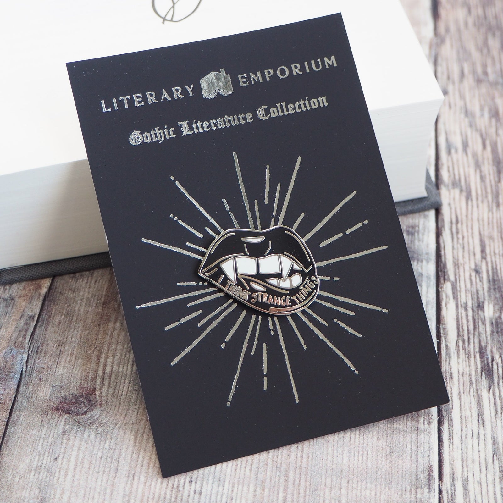 Dracula Enamel Pin - Gothic Literature Collection - Literary Emporium 