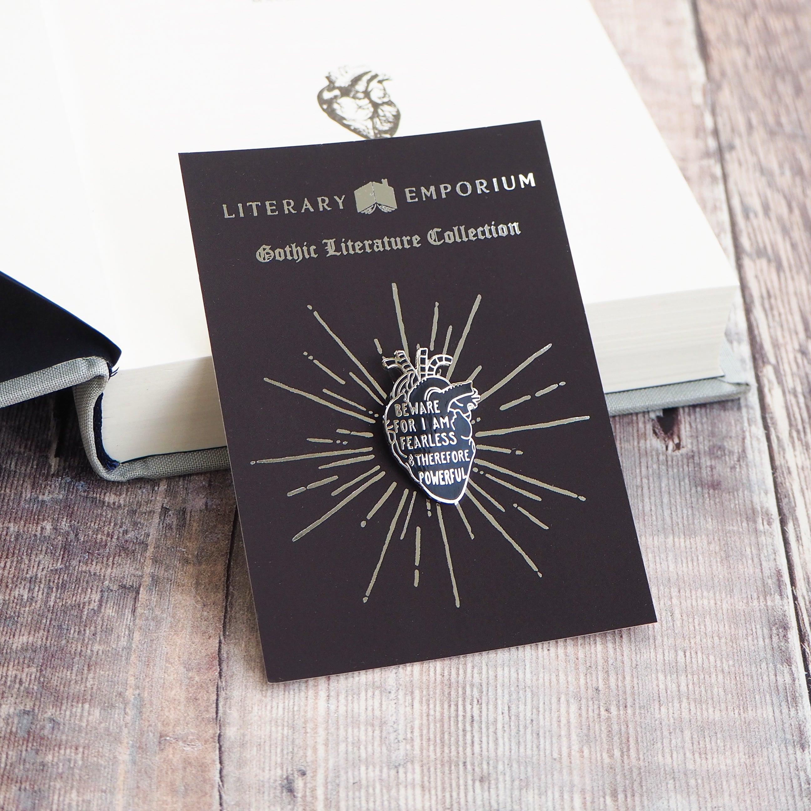 Frankenstein Anatomical Heart Enamel Pin 