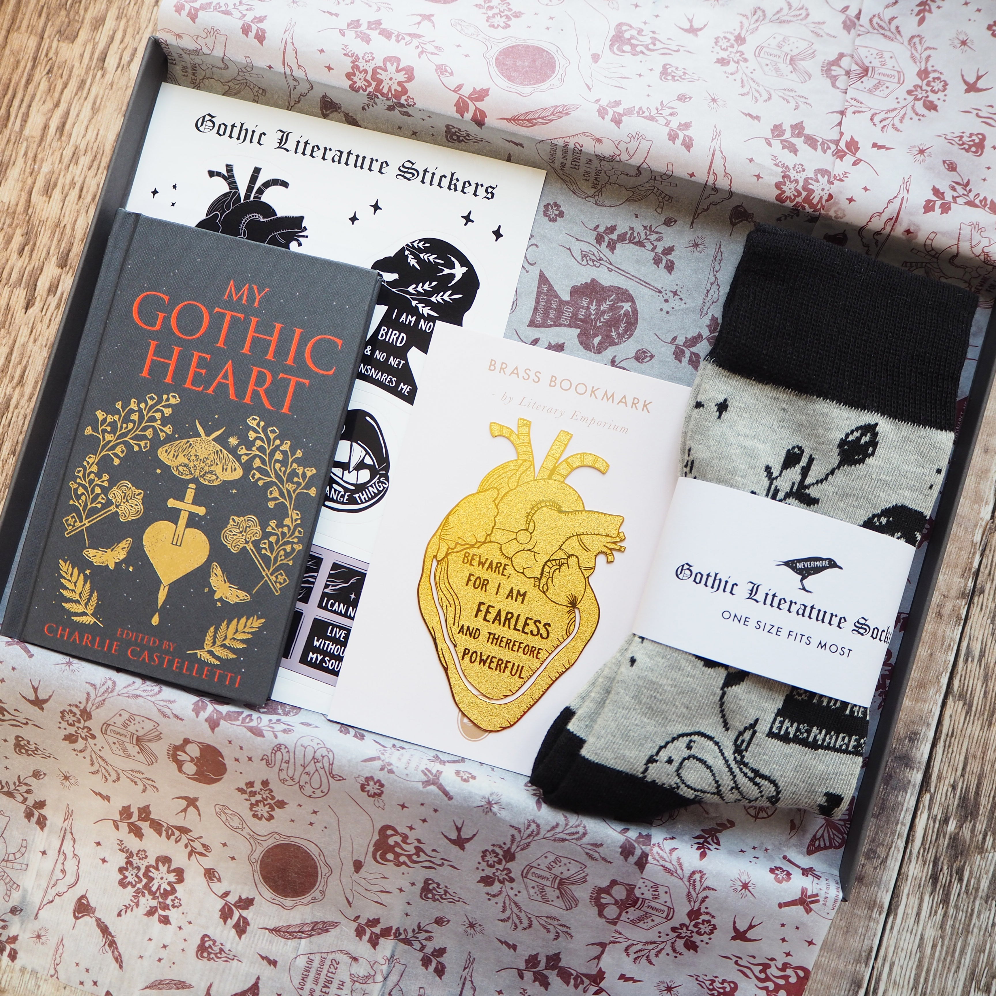 Gothic Literature Gift Set - Book Gift Box for Book Lover