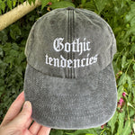 Gothic Tendencies Embroidered Hat - Vintage Black Cap - Literary Emporium Ltd