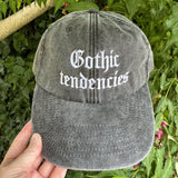 Gothic Tendencies Embroidered Hat - Vintage Black Cap - Literary Emporium Ltd