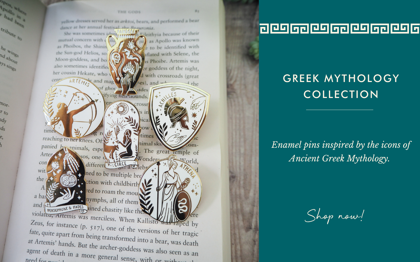 Greek Mythology Enamel Pin Badges