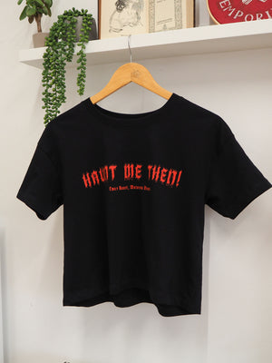 Cropped 'Haunt Me Then!' Wuthering Heights T-shirt