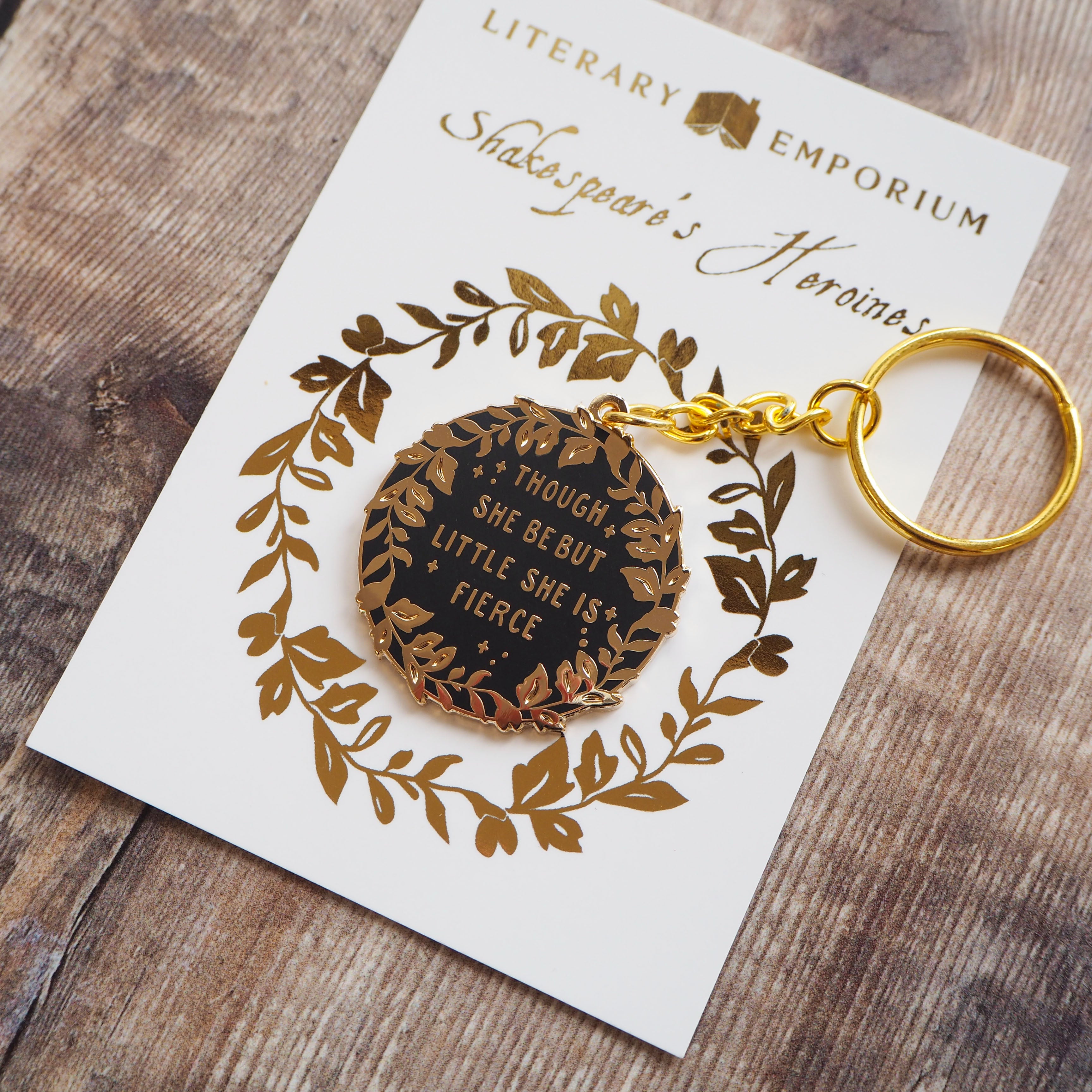 Hermia 'Little But Fierce' Keyring - Shakespeare's Heroines Collection