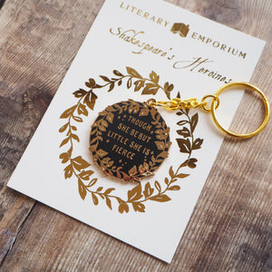 Hermia 'Little But Fierce' Keyring - Shakespeare's Heroines Collection