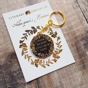 Hermia 'Little But Fierce' Keyring - Shakespeare's Heroines Collection