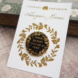 Hermia Enamel Pin Badge Shakespeare Heroines
