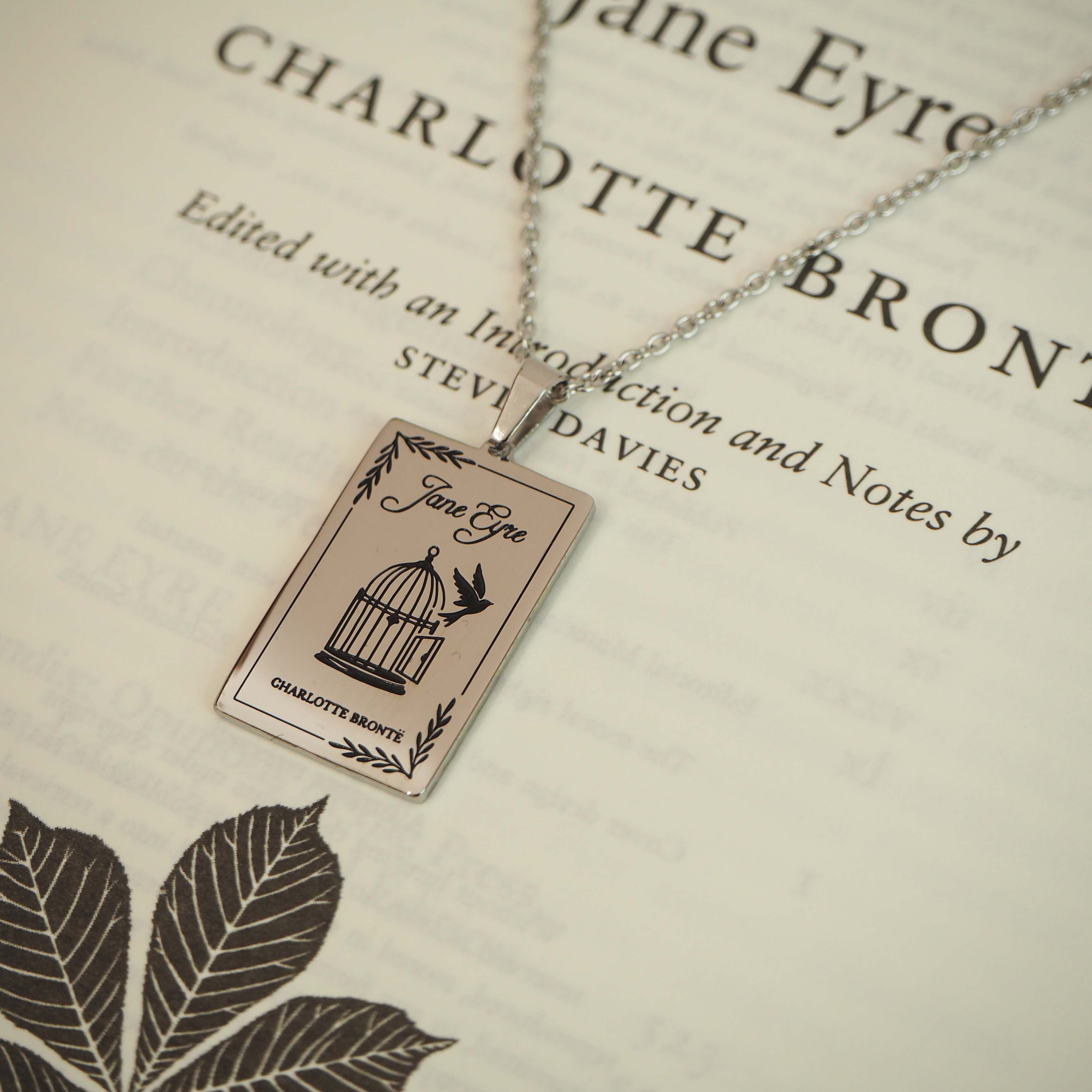 Jane Eyre Book Necklace 