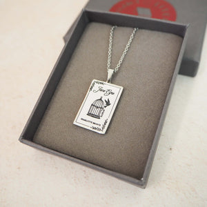 Jane Eyre Book Necklace 
