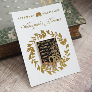 Lady Macbeth Enamel Pin - Shakespeare's Heroines Collection