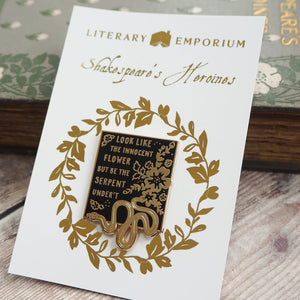 Lady Macbeth Enamel Pin - Shakespeare's Heroines Collection
