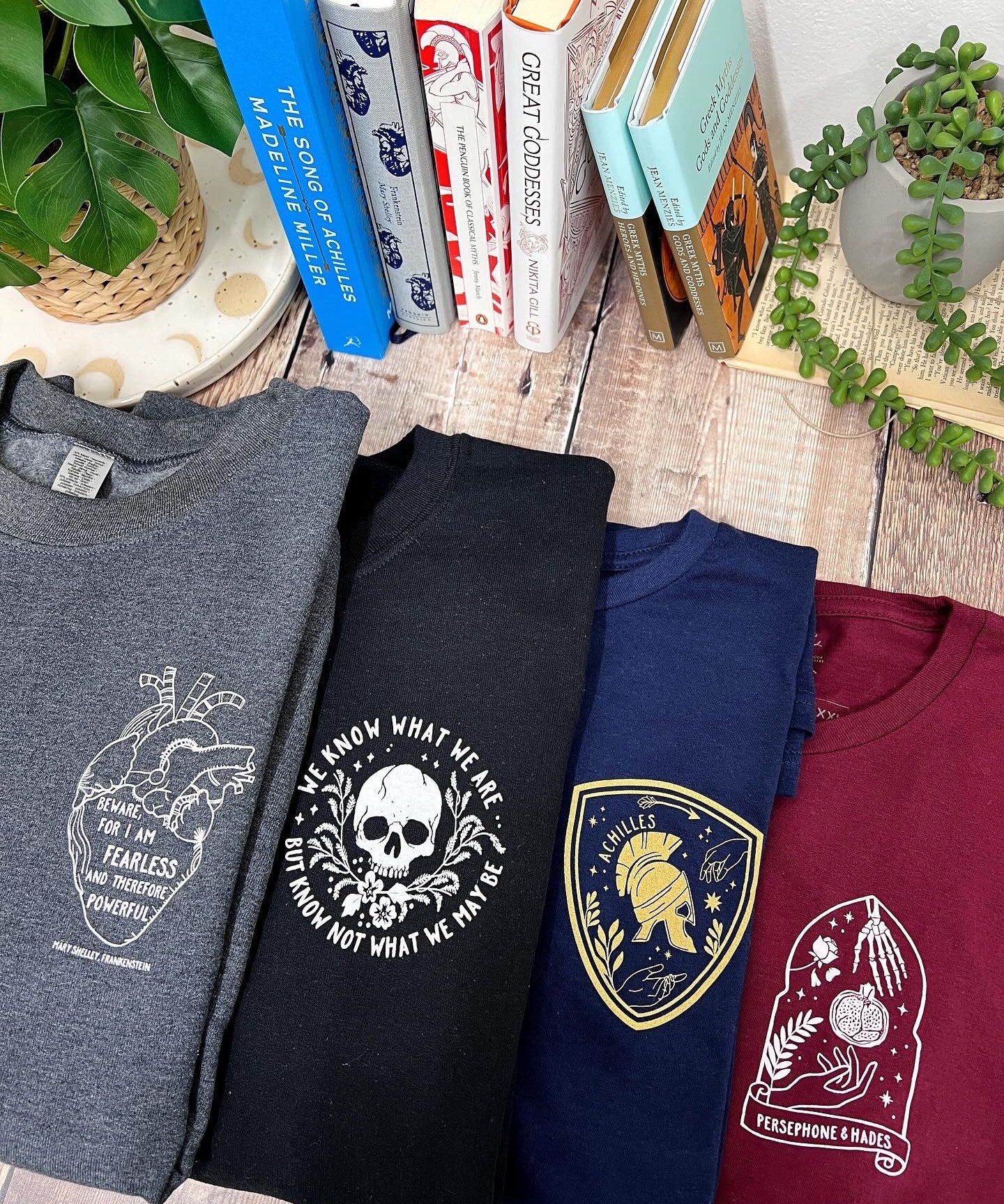 Bookish T-shirts and Sweatshirts inspired by literature 