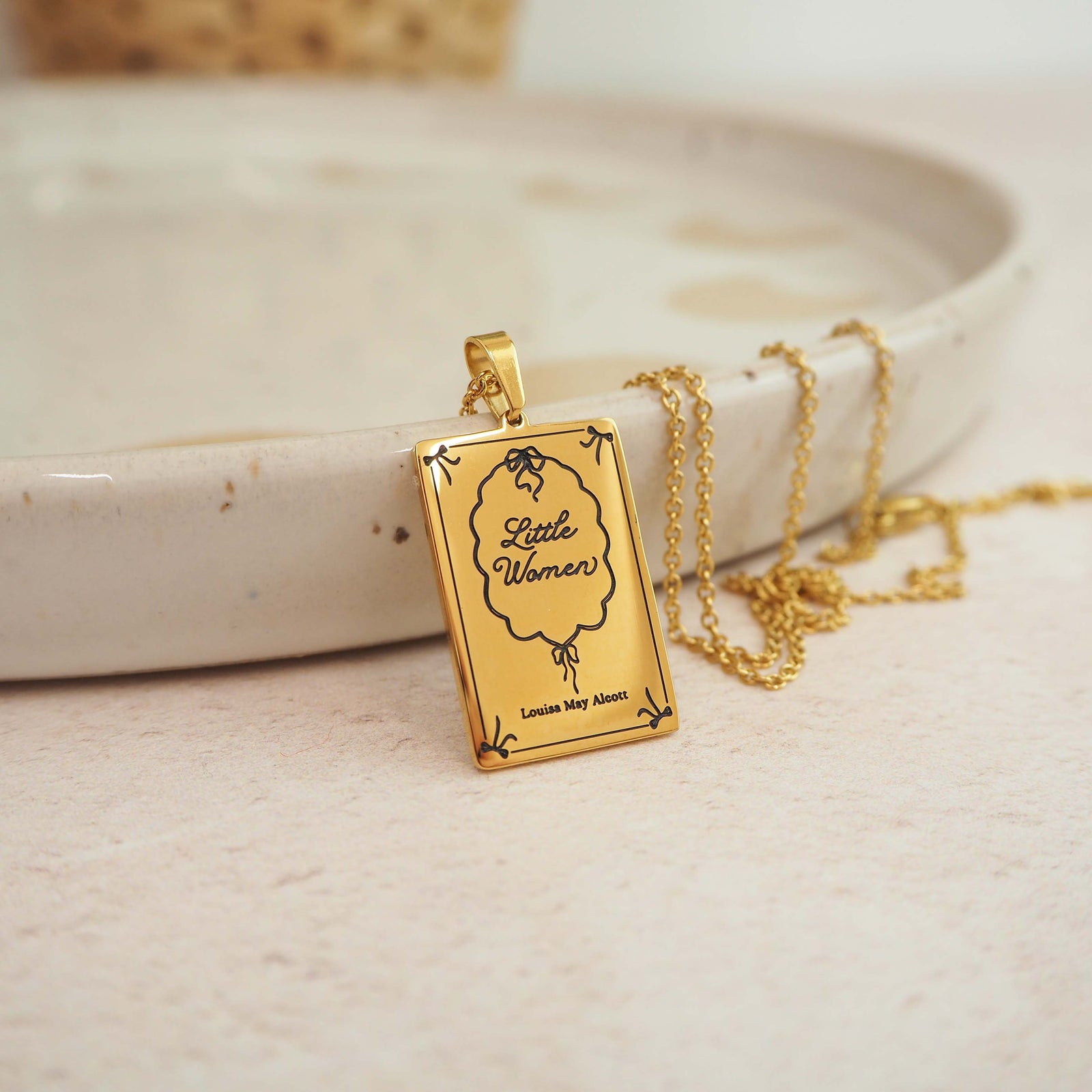 Little Women Book Necklace