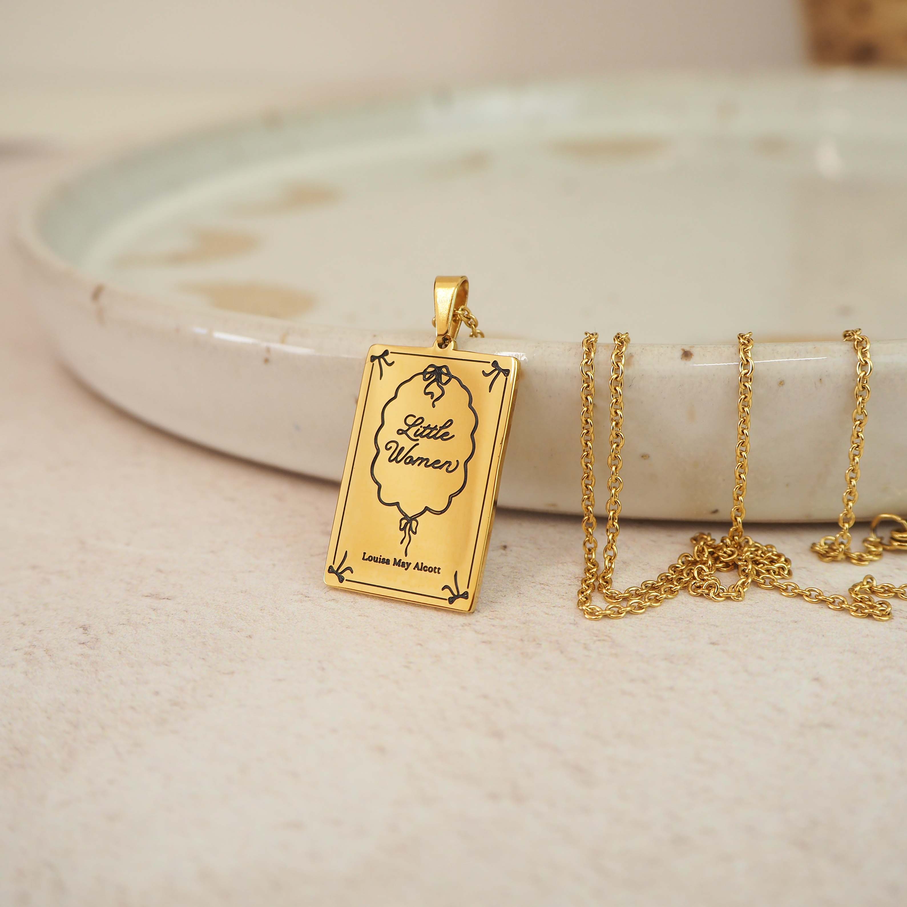 Little Women Book Necklace
