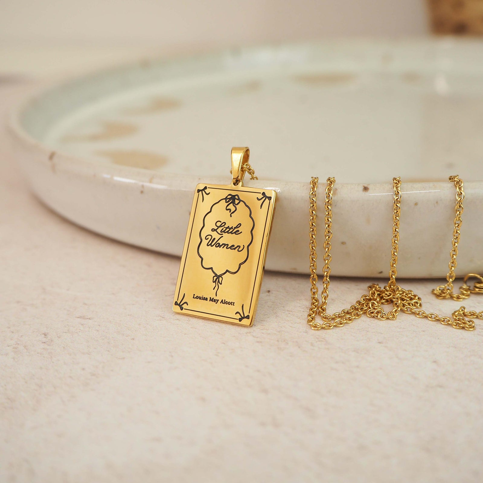 Little Women Book Necklace