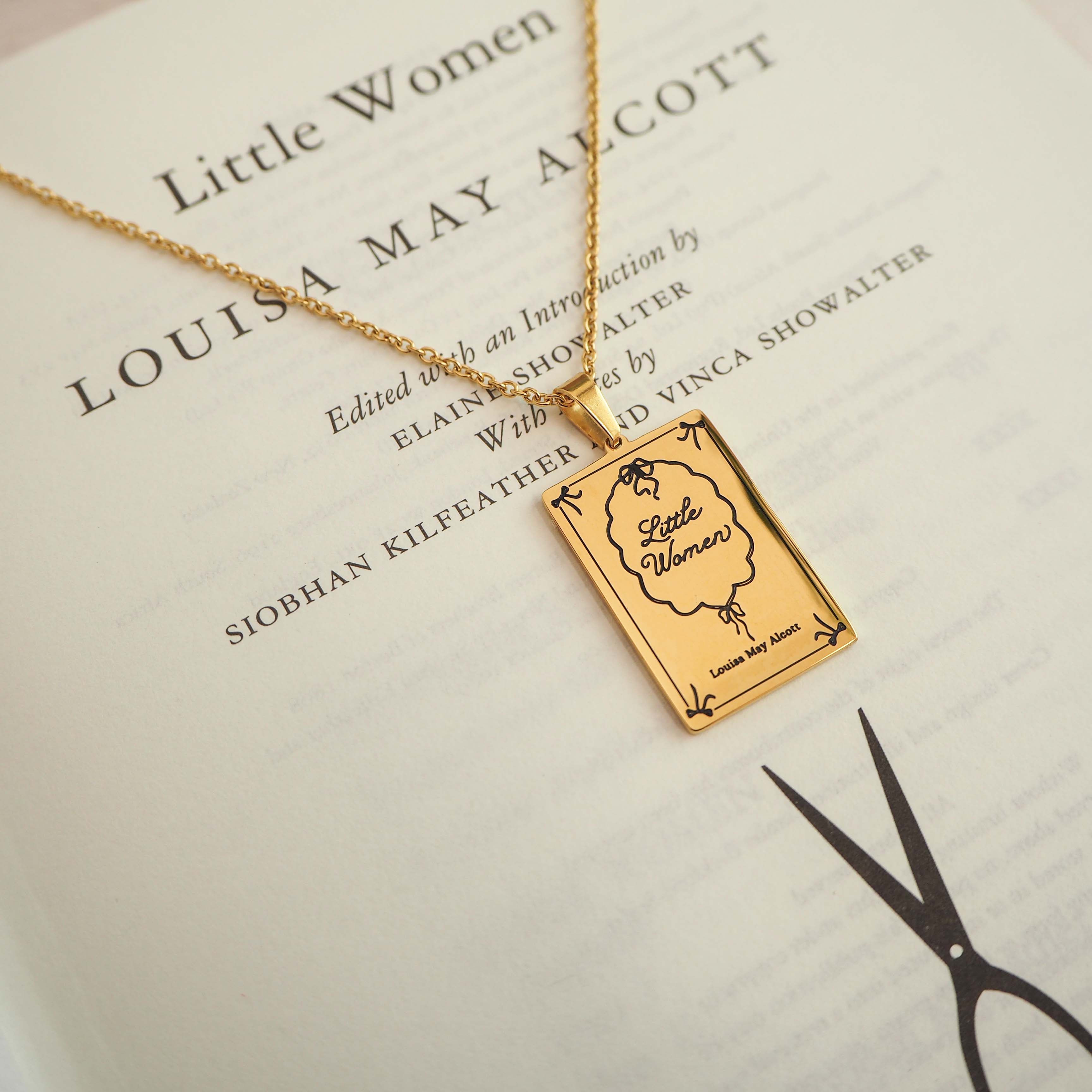 Little Women Book Necklace
