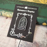 Macbeth ‘Stars, Hide Your Fires’ Enamel Pin - Shakespeare’s Tragedies Collection