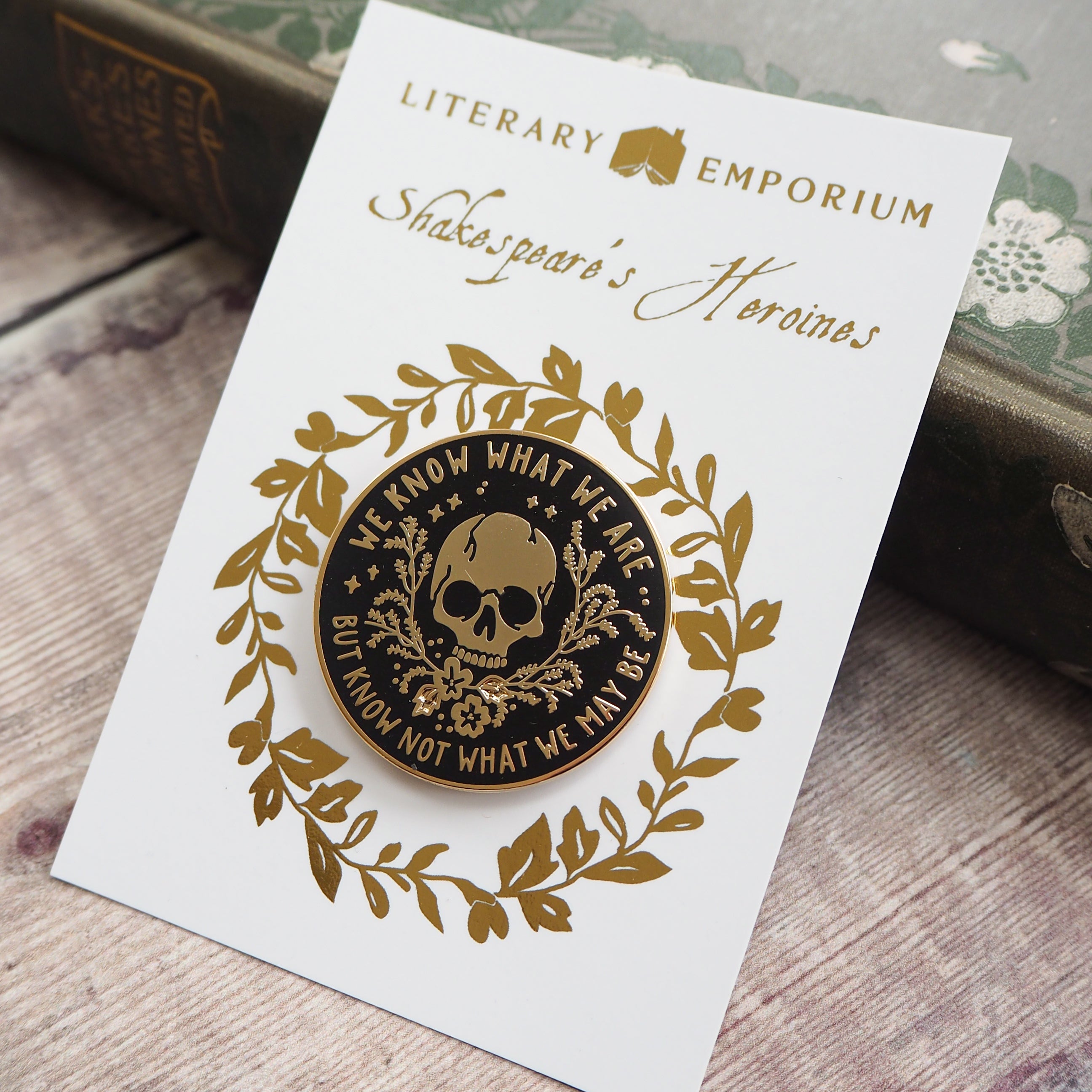 Ophelia Enamel Pin - Shakespeare's Heroines Collection