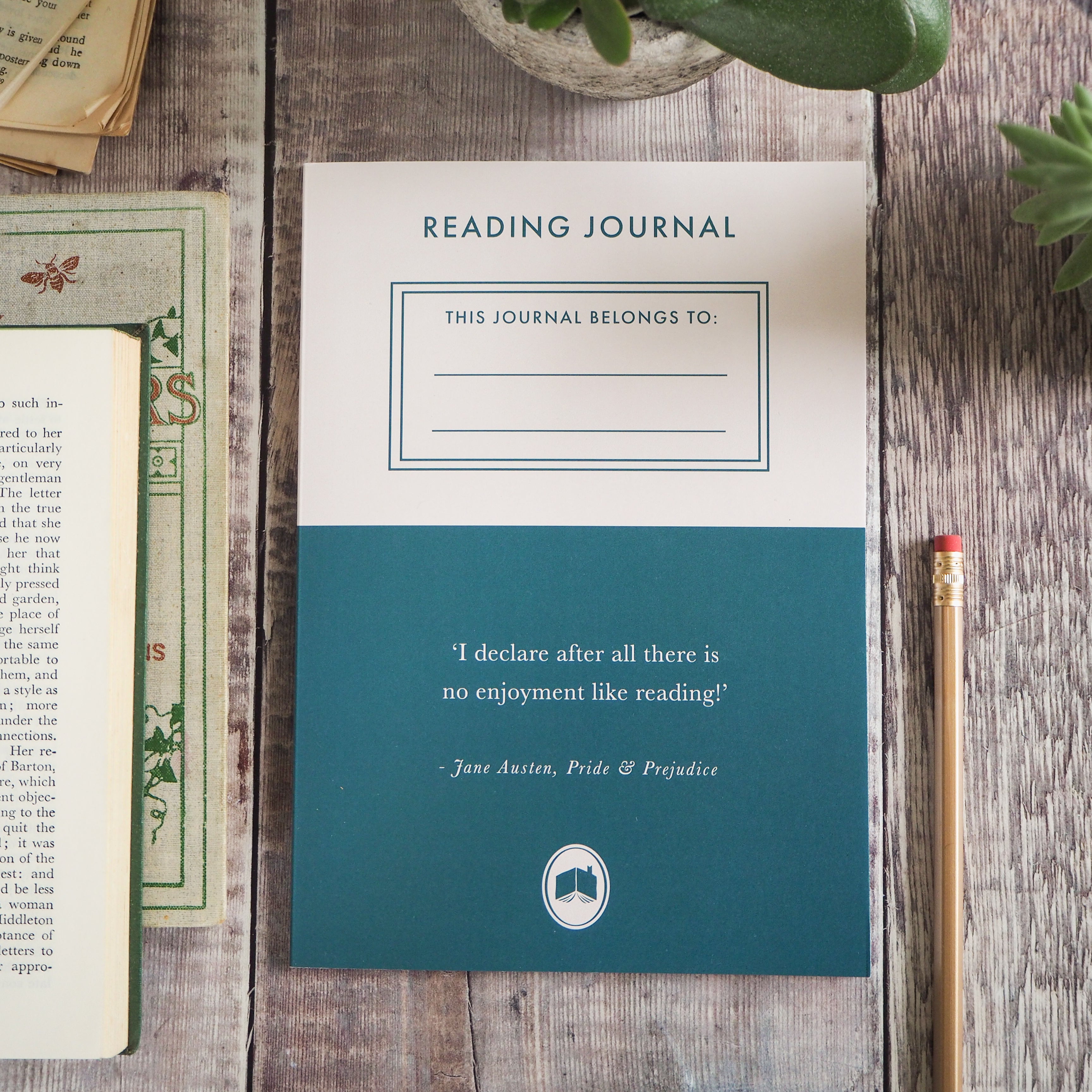 Reading Journal Notebook - gift for readers and book lovers