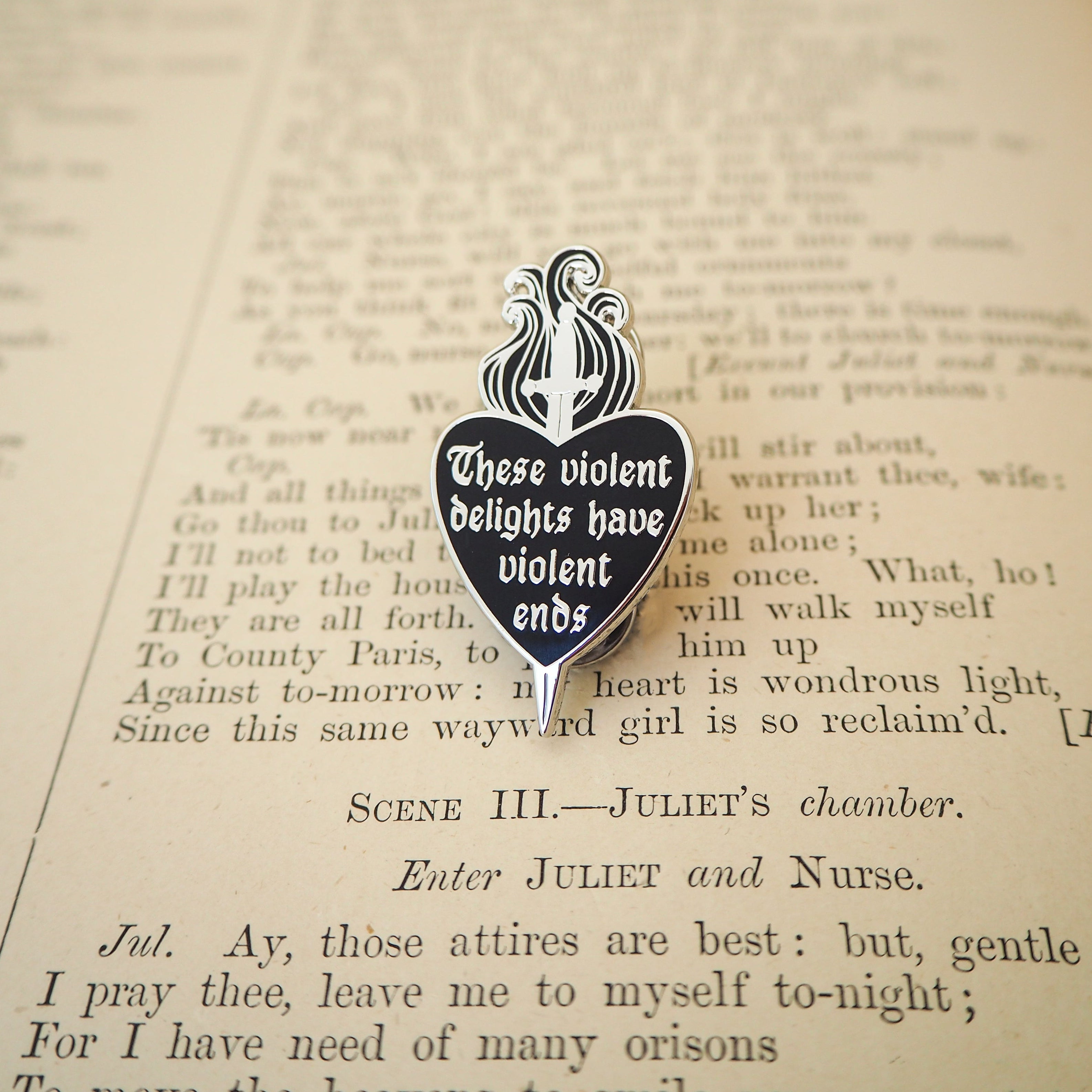 Shakespeare’s Tragedies Enamel Pin Set - Set of Three