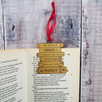 Shakespeare Book Stack Brass Christmas Decoration & Bookmark