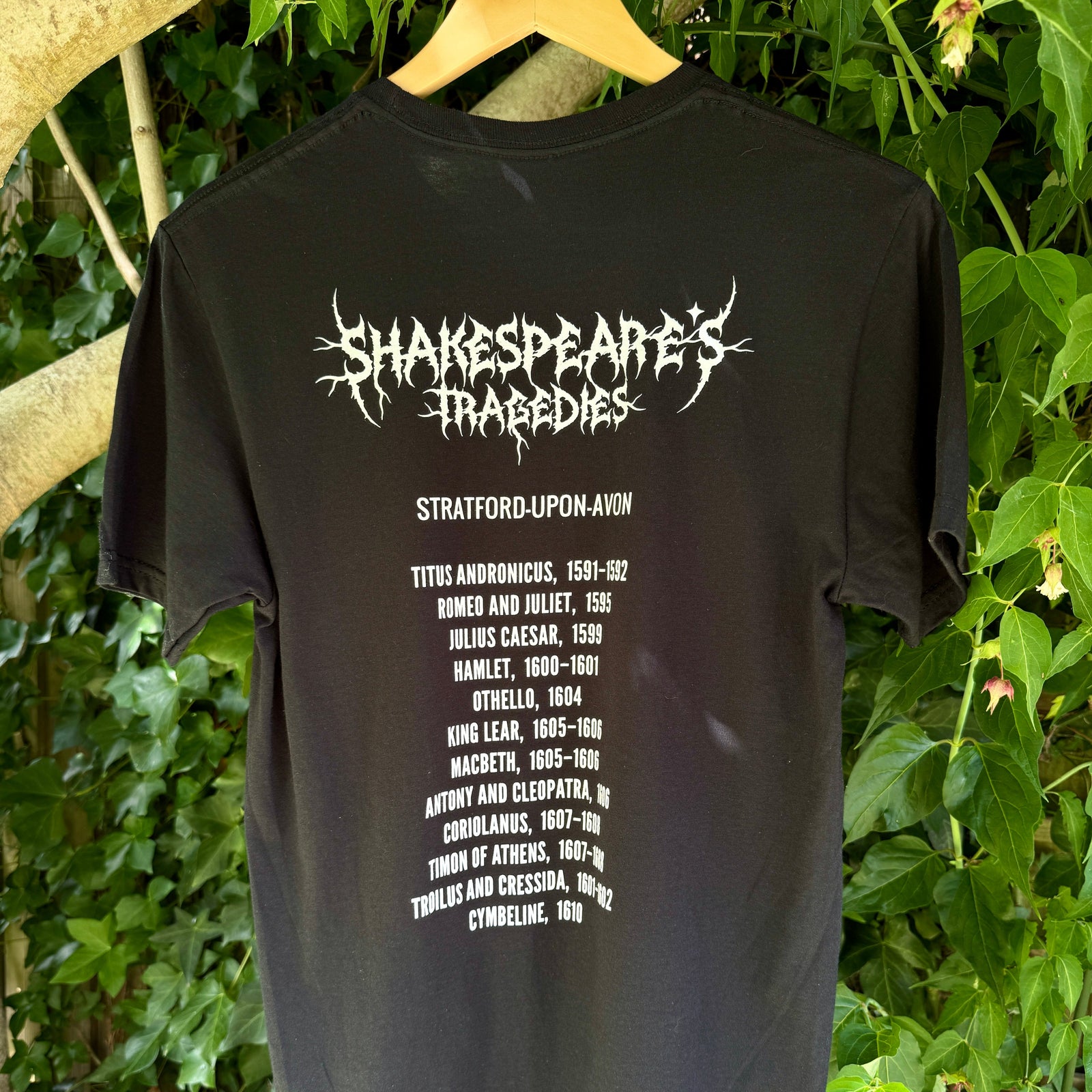 Shakespeare's Tragedies Metal Band T-shirt