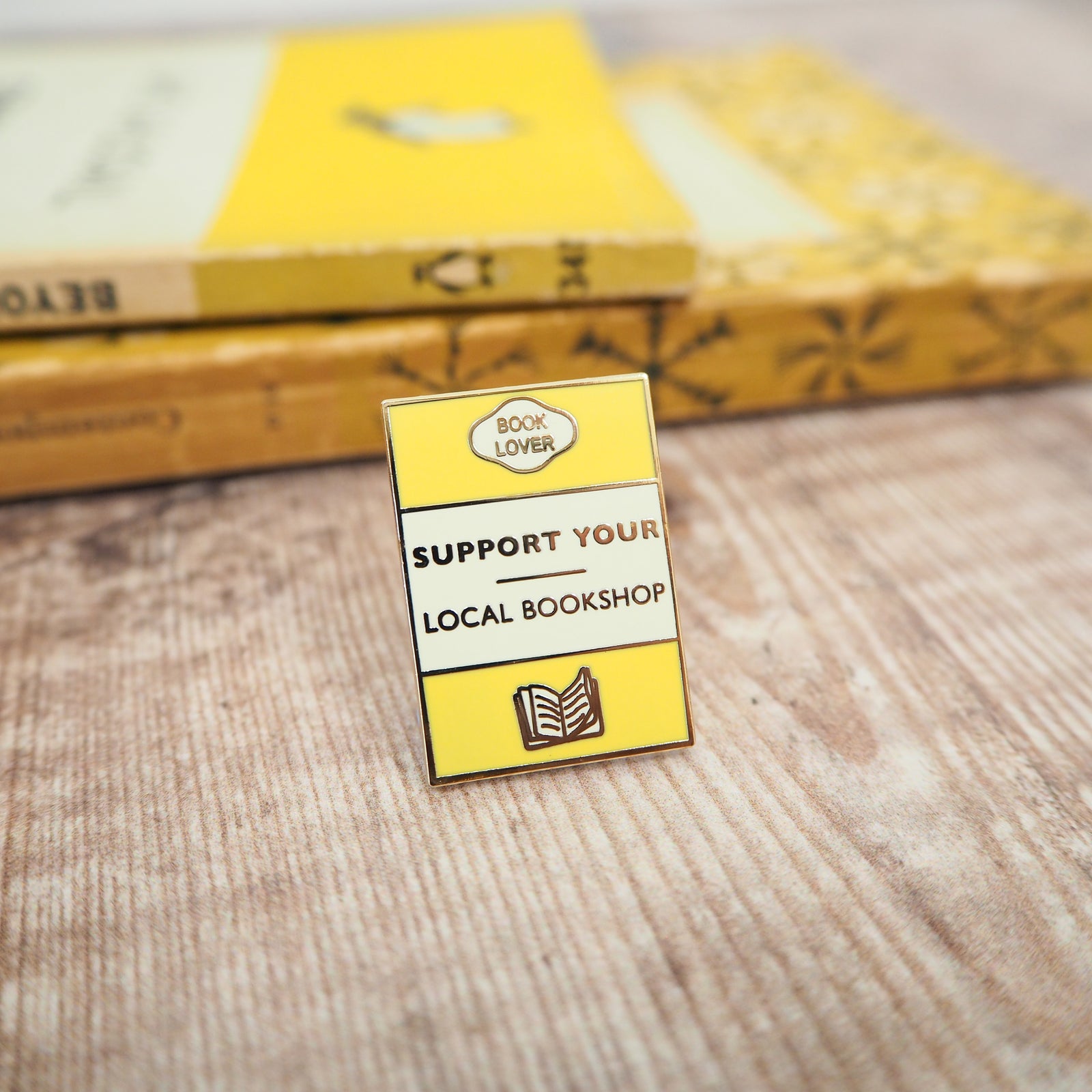 'Support Your Local Bookshop' Enamel Pin