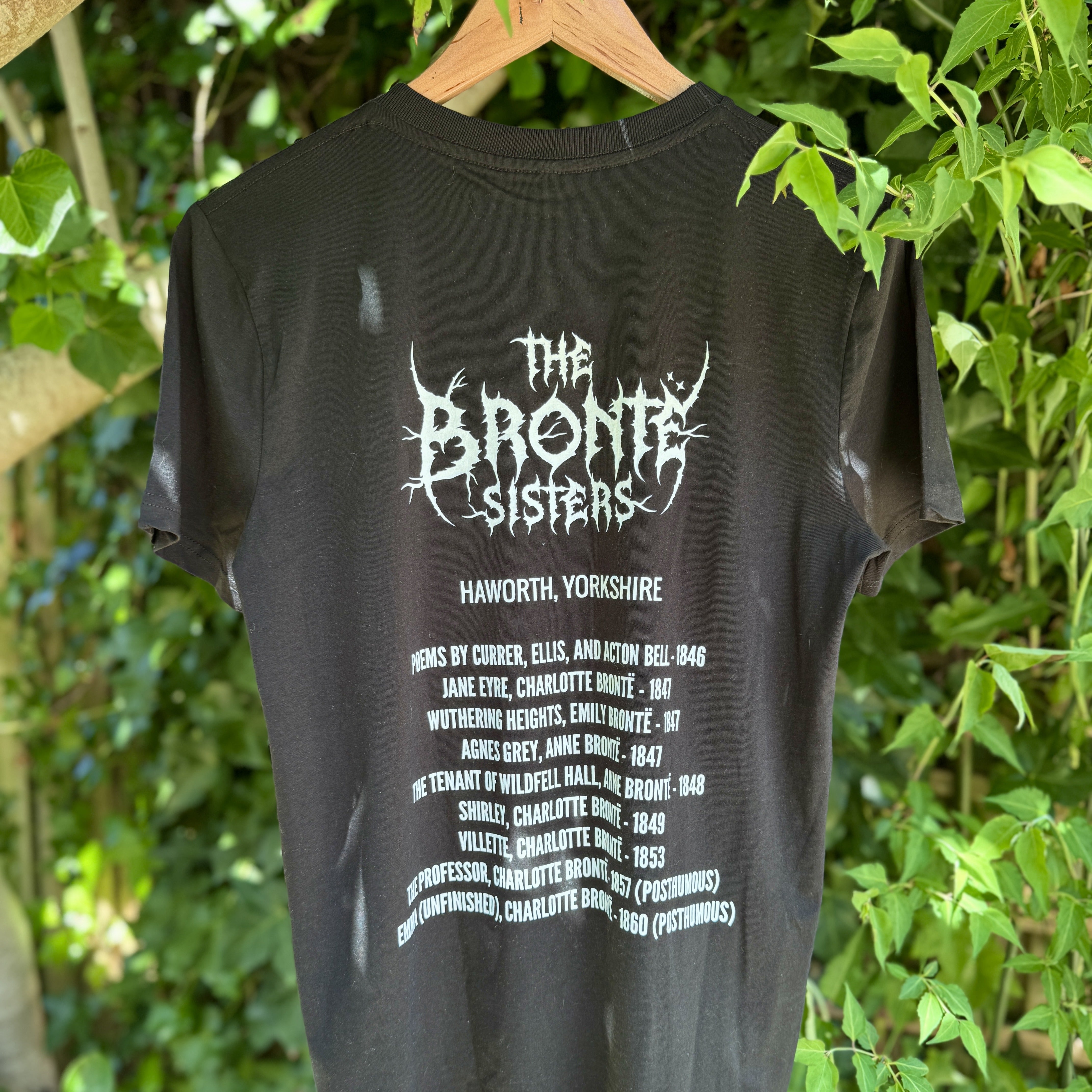 The Brontë Sisters Metal Band T-Shirt - Literary Emporium Ltd