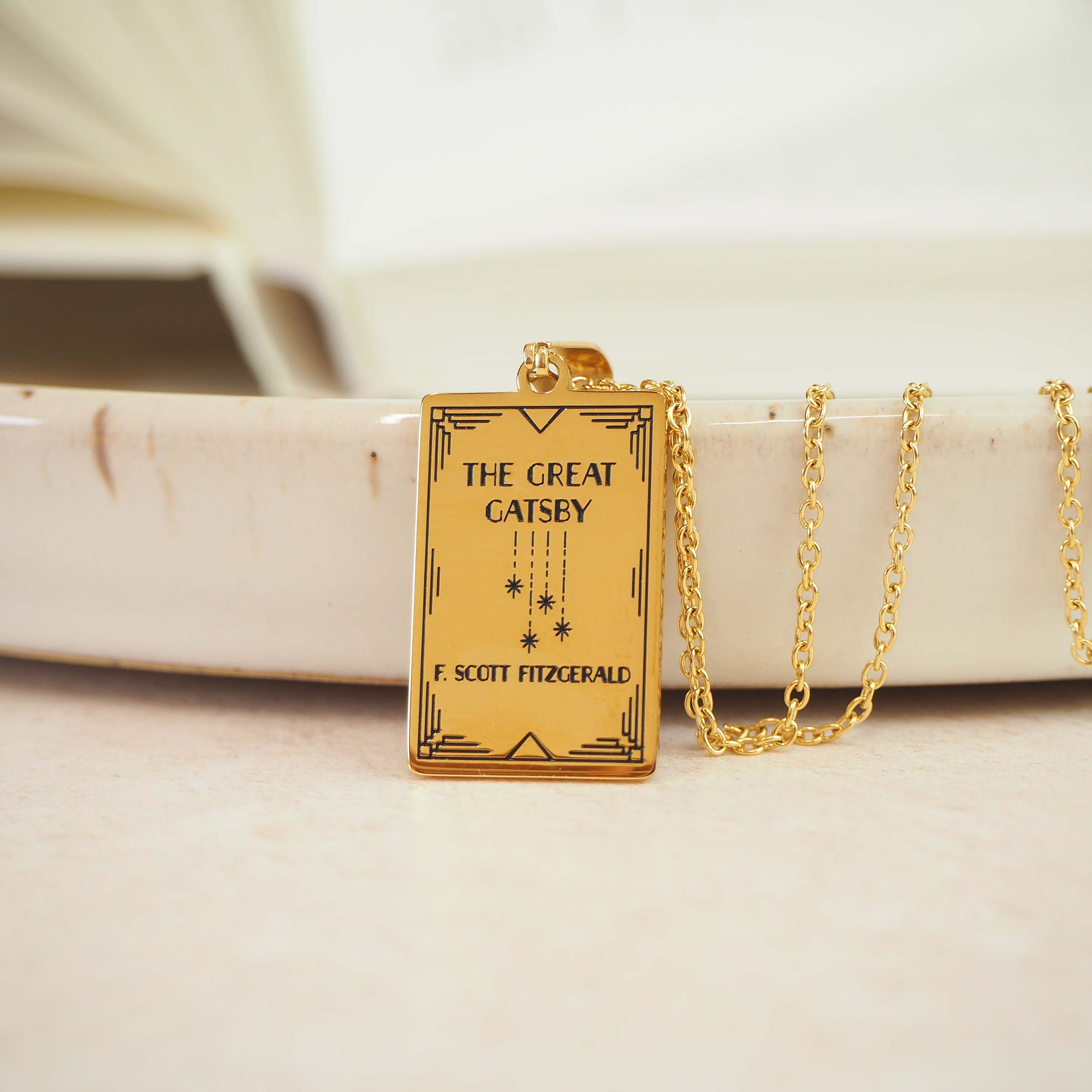 The Great Gatsby Book Necklace