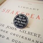 Shakespeare’s Tragedies Enamel Pin Set - Set of Three
