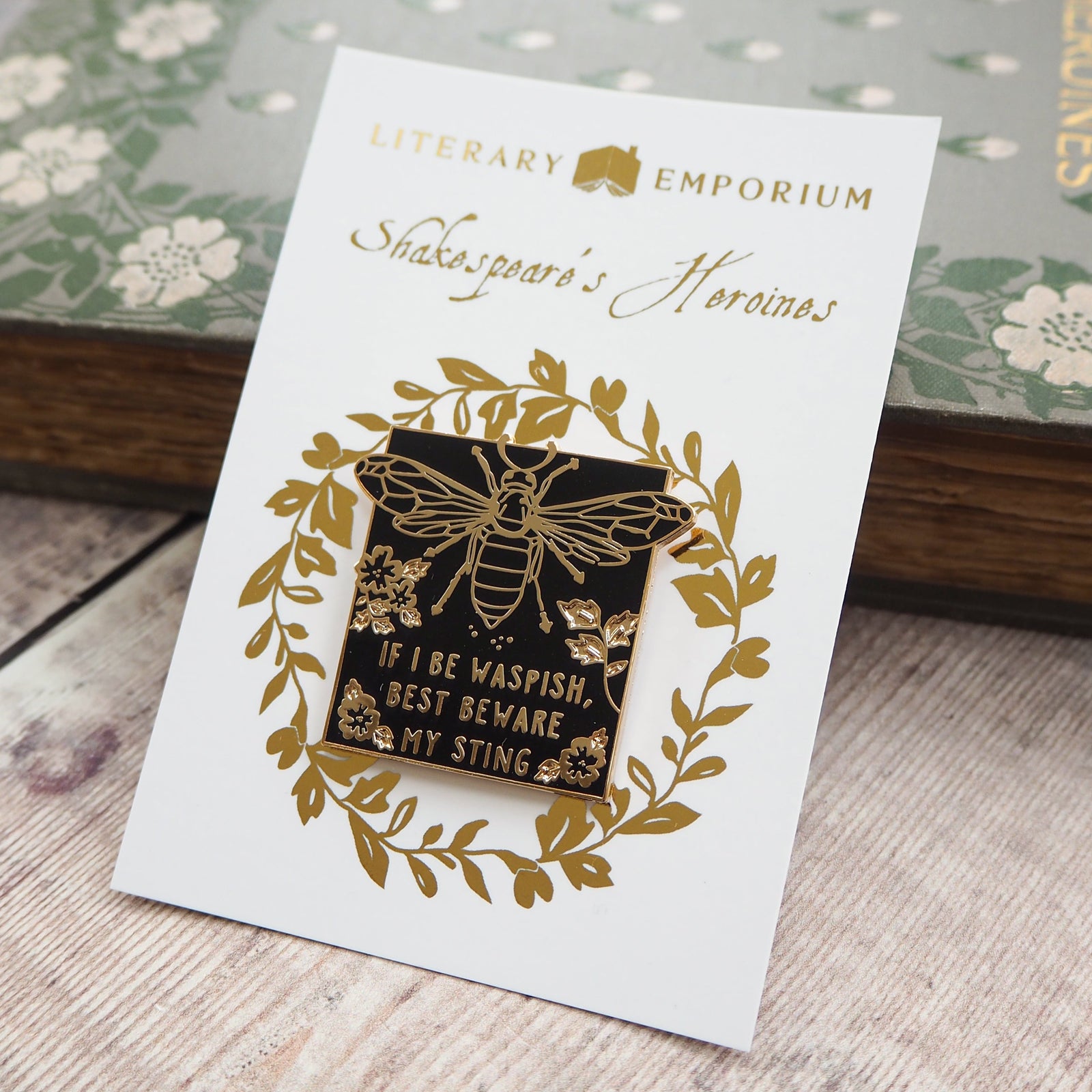 Katherina The Taming of the Shrew Enamel Pin - Shakespeare's Heroines Collection - Literary Emporium 