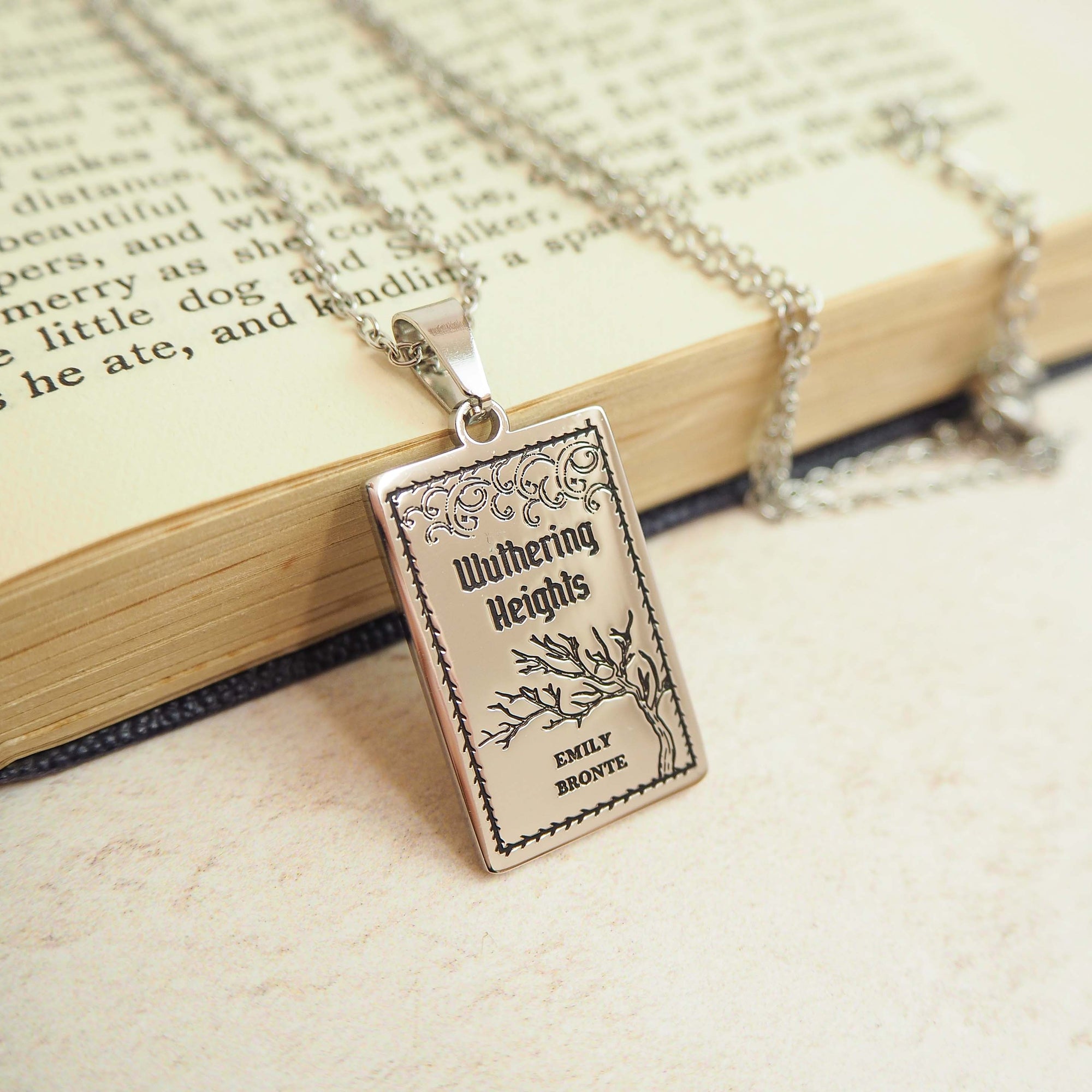 Wuthering Heights Book Necklace