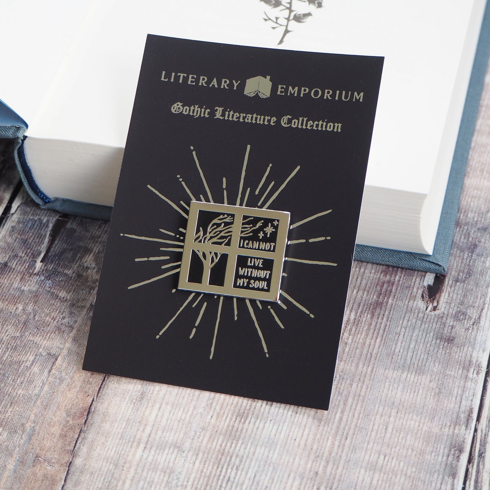 Wuthering Heights Enamel Pin - Gothic Literature Collection - Literary Emporium 