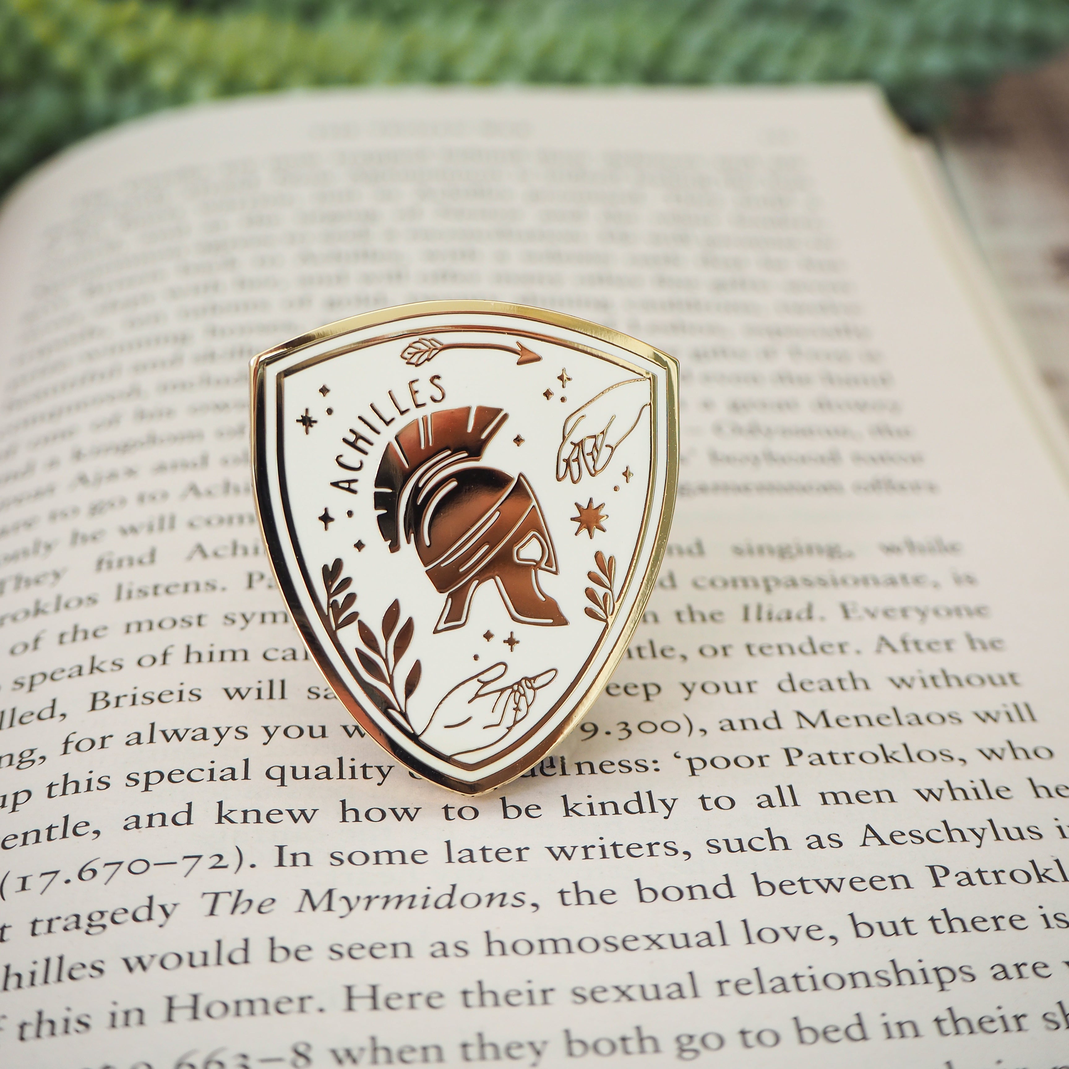 Achilles Enamel Pin – Greek Mythology Collection